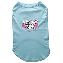 Mirage Pet cotton Pet Dog &amp; Cat Shirt Screen Printed, "Birthday Girl" Aqua 2XL (20-25 lbs.), 1 Count