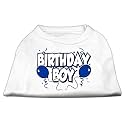 Mirage Pet Products 18-Inch Birthday Boy Screen Print Shirts, XX-Large, White