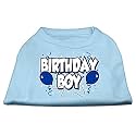 Mirage Pet Products 18-Inch Birthday Boy Screen Print Shirts, XX-Large, Baby Blue