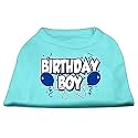 Mirage Pet Products 18-Inch Birthday Boy Screen Print Shirts, XX-Large, Aqua