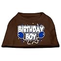 Mirage Pet Products 18-Inch Birthday Boy Screen Print Shirts, XX-Large, Brown