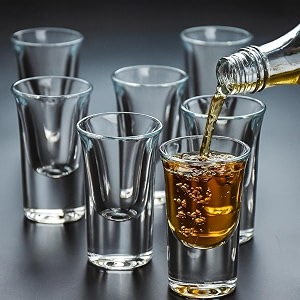tequila shots glass 25ml set of 6