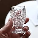 Designer Tequila Shot Glass 30 ml Set of 6, for Serving Tequila Shot, Wine, Wishky, 026