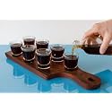 Tequila Serving Set with 1 Wodden Tray and 6 Shot Glass 30 ml Each (Mirakii-164)
