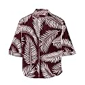 MiraMichi Mens Corduroy Printed Half Sleeve Casual