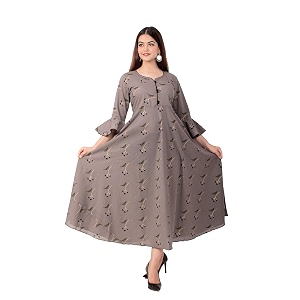Miravan Women Floral Print Ankle Length Anarkali