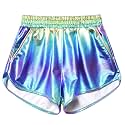 Mirawise Girls Metallic Shorts Shiny Hot Pants Sparkly Dance Outfits Short Pants