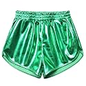 Mirawise Girls Metallic Shorts Shiny Hot Pants Sparkly Dance Outfits Short Pants