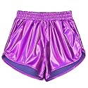 Mirawise Girls Metallic Shorts Shiny Hot Pants Sparkly Dance Outfits Short Pants