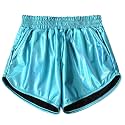 Mirawise Girls Metallic Shorts Shiny Hot Pants Sparkly Dance Outfits Short Pants