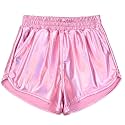 Mirawise Girls Metallic Shorts Shiny Hot Pants Sparkly Dance Outfits Short Pants