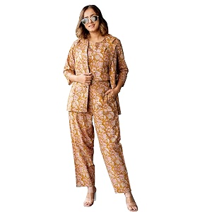 MIRCHI FASHION Pure Cotton Kurta with Shrug