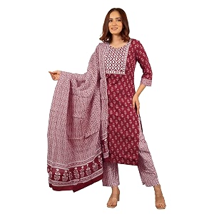 MIRCHI FASHION Pure Cotton Women Straight Print