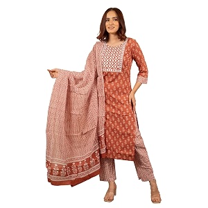 MIRCHI FASHION Pure Cotton Women Straight Print