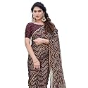 MIRCHI FASHION Women Saree Chiffon Laheriya Printed | Traditional Festive and Wedding Sari with Unstitched Blouse Piece
