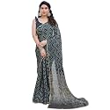 MIRCHI FASHION Women Saree Chiffon Laheriya Printed | Traditional Festive and Wedding Sari with Unstitched Blouse Piece