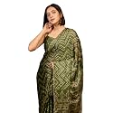 MIRCHI FASHION Women Saree Chiffon Laheriya Printed | Traditional Festive and Wedding Sari with Unstitched Blouse Piece