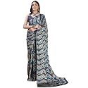 MIRCHI FASHION Women Saree Chiffon Laheriya Printed | Traditional Festive and Wedding Sari with Unstitched Blouse Piece