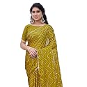 MIRCHI FASHION Women Saree Chiffon Laheriya Printed | Traditional Festive and Wedding Sari with Unstitched Blouse Piece