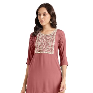 MIRCHI FASHION Womens Straight Fit Rayon Sequins