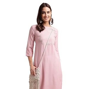 MIRCHI FASHION Womens Straight Fit Rayon Sequins