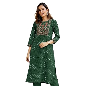 MIRCHI FASHION Womens Straight Fit Rayon Sequins