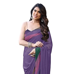 MIRCHI FASHION Women Saree Chiffon Chintz Motif