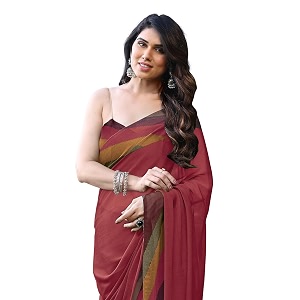 MIRCHI FASHION Women Saree Chiffon Chintz Motif
