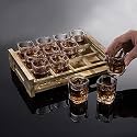 miRim Designer Shot Glass for Whisky Brandy Vodka and Tequila Shots 65 ml (Set of 6) - Transparent (Style 8)