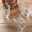 miRim Shot Glass, Great for Whisky Brandy Vodka and Tequila Shot Set (Transparent) (3, 60 ml)
