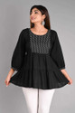 Mirjai Casual Solid Women Black Top