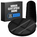 Mirror Centerpieces Tables Mirrored Trays Circle Small Black 12 in 12 PK