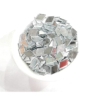 mirror for jewellery making and craft work and lippan art work 500 piece diamond 14x10 silver