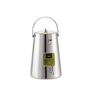 mirror stainless steel conical water tank  large  water container  capacity  15 litre plain