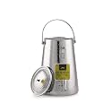 Mirror Stainless Steel Conical Water Tank : Large | Water Container | Capacity : 15 Litre (Hammered)