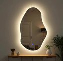 MIRROROLOGY INDUSTRY 18x24 Wall Mirror LED Mirror Touch Sensor 3 Light Modes Wall Mounted for Bathroom Mirror (Oval Finish : Polished)