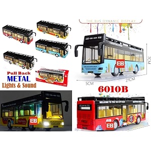metal bus toy die-cast double decker metal bus 75 inch luxury bus 4 wheel with 2 openable doors amp light music open london bus multi color