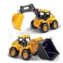 Plastic 210-13 Realistic Excavator Unbreakable Truck Construction Vehicles Toy Trucks Bulldozer Play Set Building Vehicles Set for Kids (Multi)