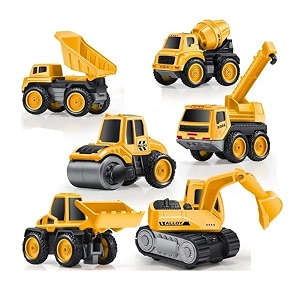 plastic realistic excavator unbreakable construction bulldozer excavator loader truck vehicles for kids building vehicle engineer toys unbreakable toy multi