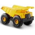 Plastic Realistic Excavator Unbreakable Dumper Truck Construction Vehicles for Kids Pretend Play Toy Trucks Play Set Building Vehicles Set for Kids (Multi)