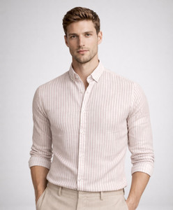 MISCHIEF Monkey Men Regular Fit Striped Button