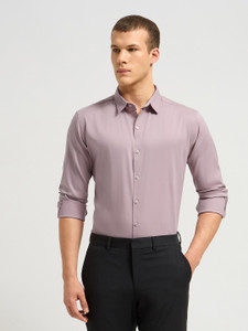 MISCHIEF Monkey Men Solid Casual Pink Shirt