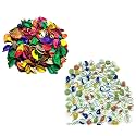 Misha Artifii Potpourri Leaves and Decorative Vase fillers Pebbles Combo Decorative Stones (Potpourri 100gm, Pebbles Stone 400gm Multicolored) (Multi Combo)
