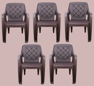 misha enterprise plastic living room chair finish color - design 1 - pack of 5 pre-assembled