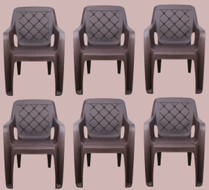 misha enterprise plastic living room chair finish color - design 1 - pack of 6 pre-assembled