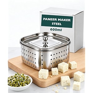 Mishaa Stainless Steel Paneer Maker 600 ml