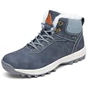 Mishansha Men's Waterproof Snow Boots, Insulated Winter Hiking Boots