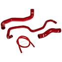Mishimoto MMHOSE-350Z-03RD Silicone Radiator Hose Kit Compatible With Nissan 350Z 2003-2006 Red