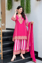 MISHNEE FASHION Women Kurta Palazzo Dupatta Set