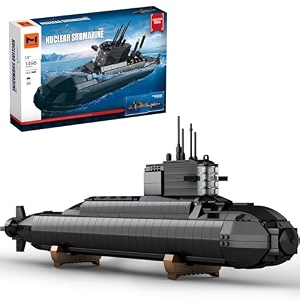 misini 800 nuclear submarine building block sets 1498pcs military submarine toys with lights and torpedo tubescollectible home room decor battleship construction set gifts for boys teens adults